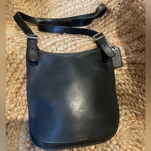 Vintage Coach Slim Hippie Flap Satchel